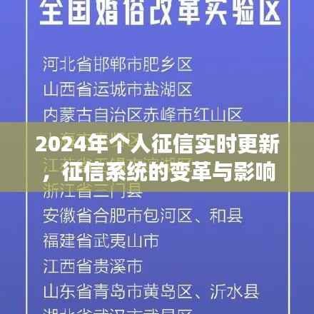 2024征信系统变革，实时更新与个人征信影响
