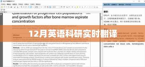 英语科研实时翻译报告（12月版）