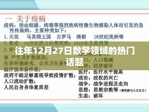 数学领域年终热议话题盘点，历年十二月二十七日焦点回顾