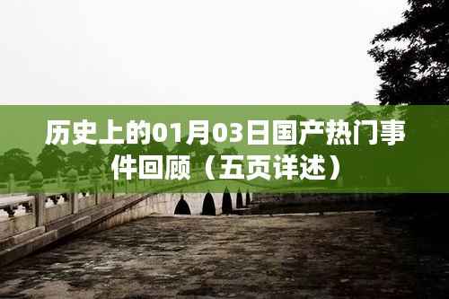 历史热门事件回顾，一月三日国产事件详述（五页精彩呈现）
