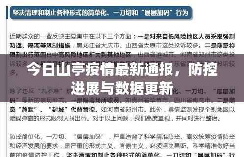 今日山亭疫情最新通报，防控进展与数据更新